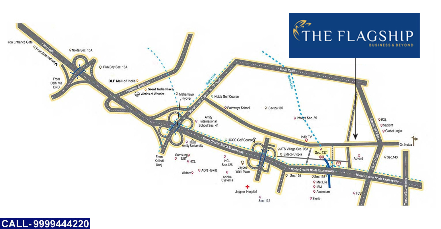 CRC The Flagship Location Map