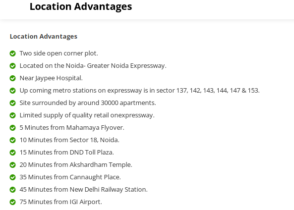 One Estate Noida Location Map